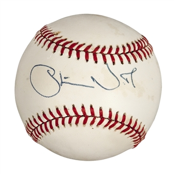 Oliver North Signed National League Baseball (PSA/DNA)
